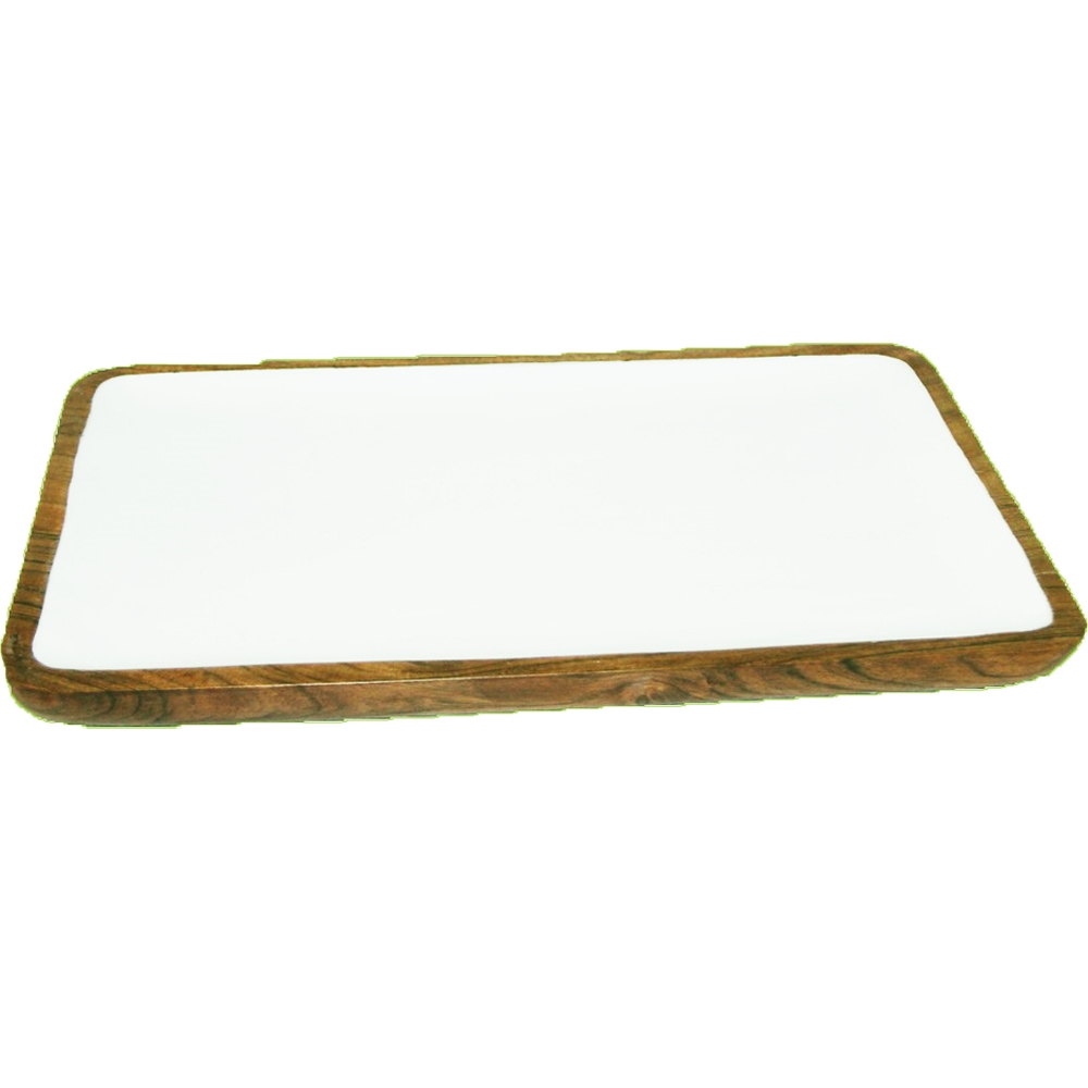 Van Deurs Danmark Dish Mango wood White 40x23 Cm