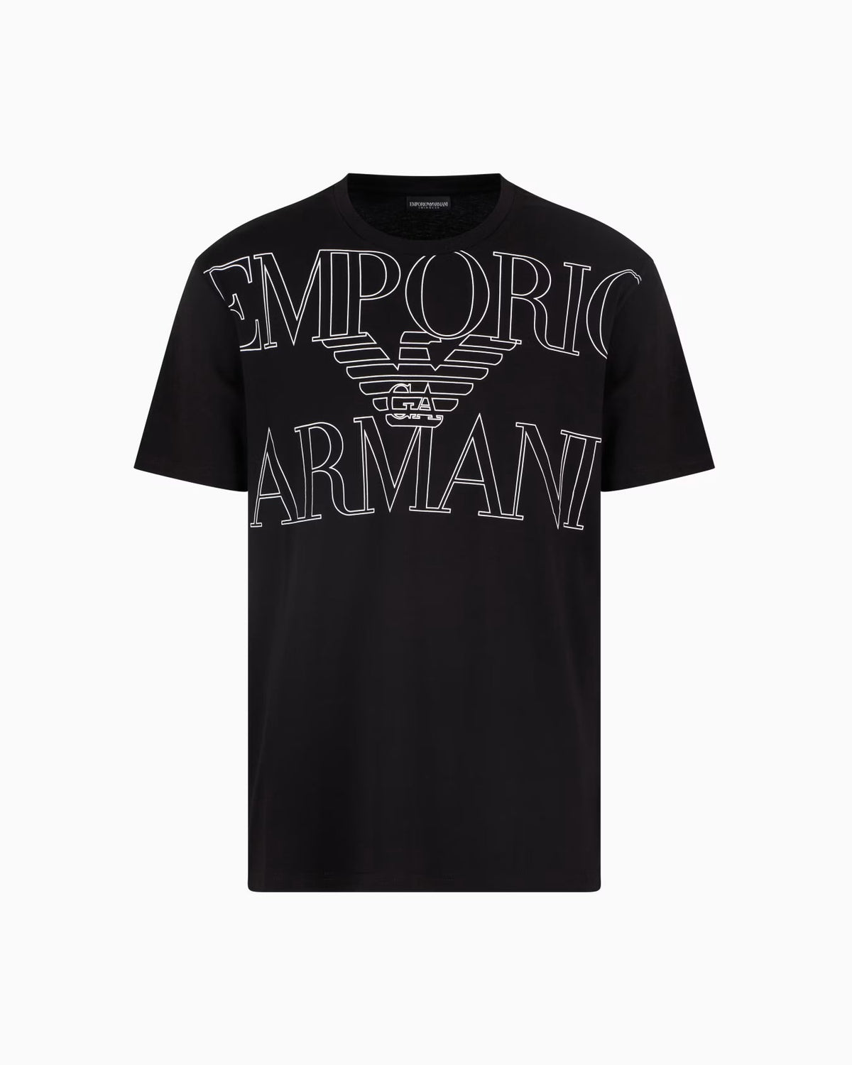 Emporio Armani Men's Black Logo T-Shirt