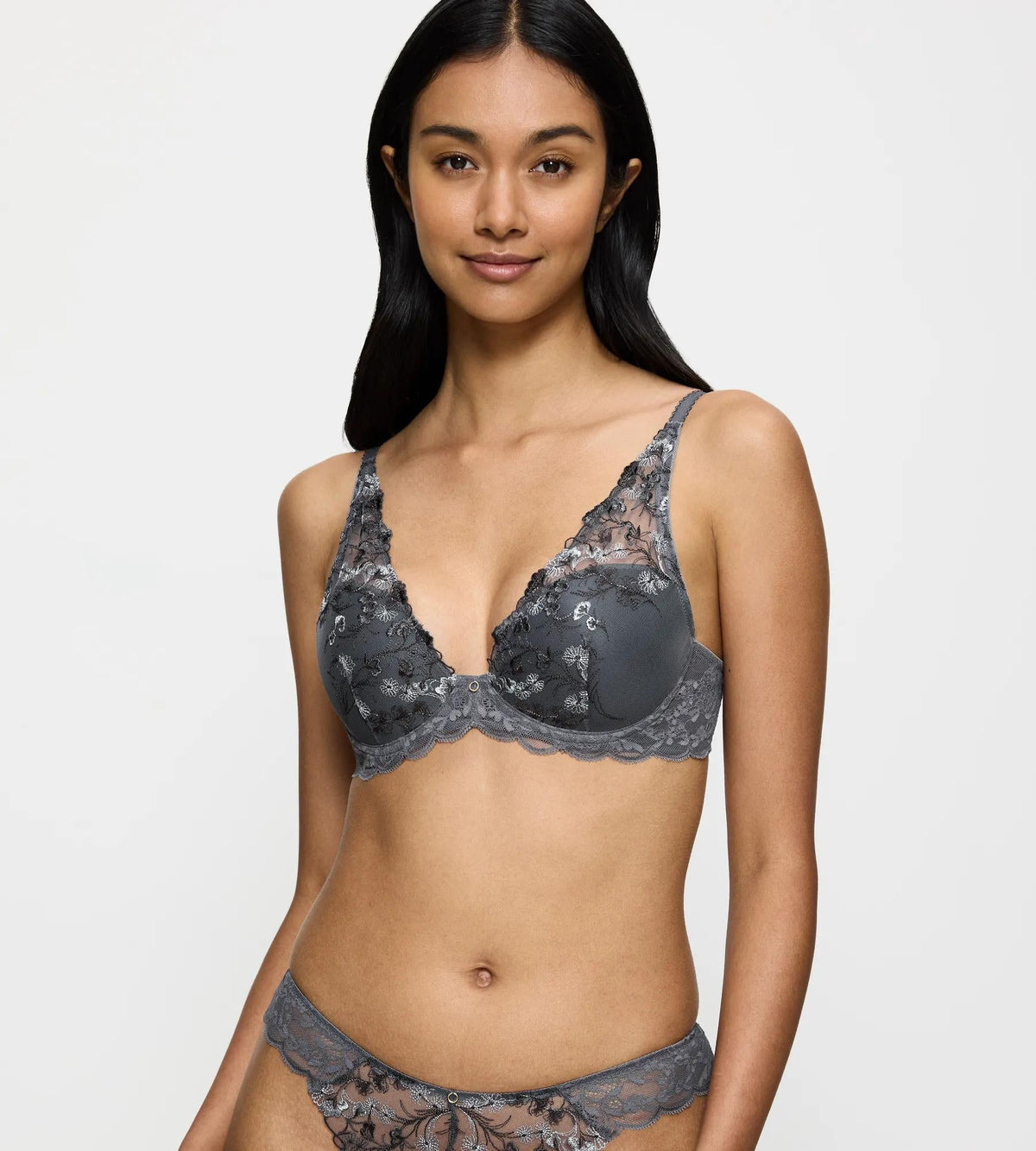 Sensual Spotlight Wired padded bra  Pebble Grey