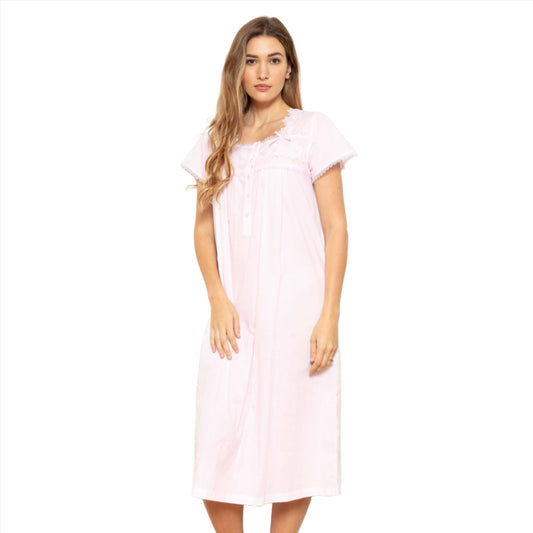 Cottonreal Women's HERA  Sugar Pink Nightdress