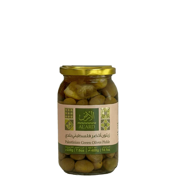 Green Olives in glass 400g
