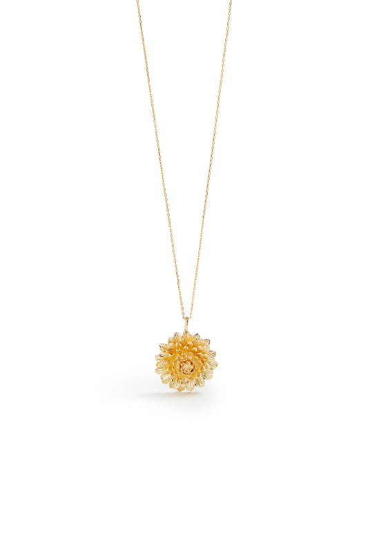Les Nereides Fine Pendant Necklace With Gold Dandelion