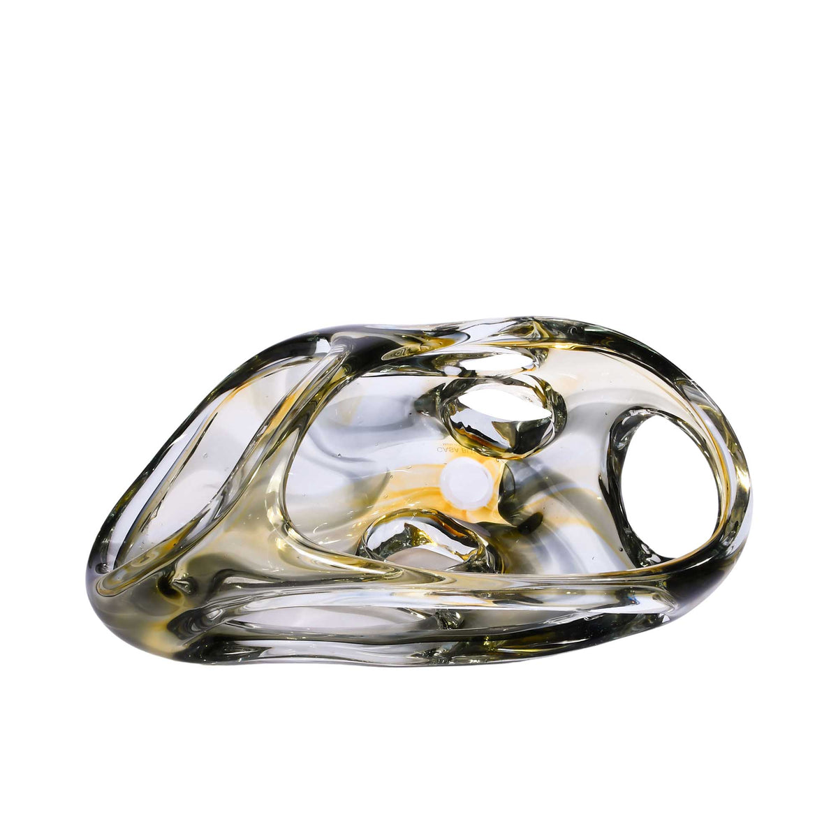 Casa Blu Amber And Grey Decoration Bowl