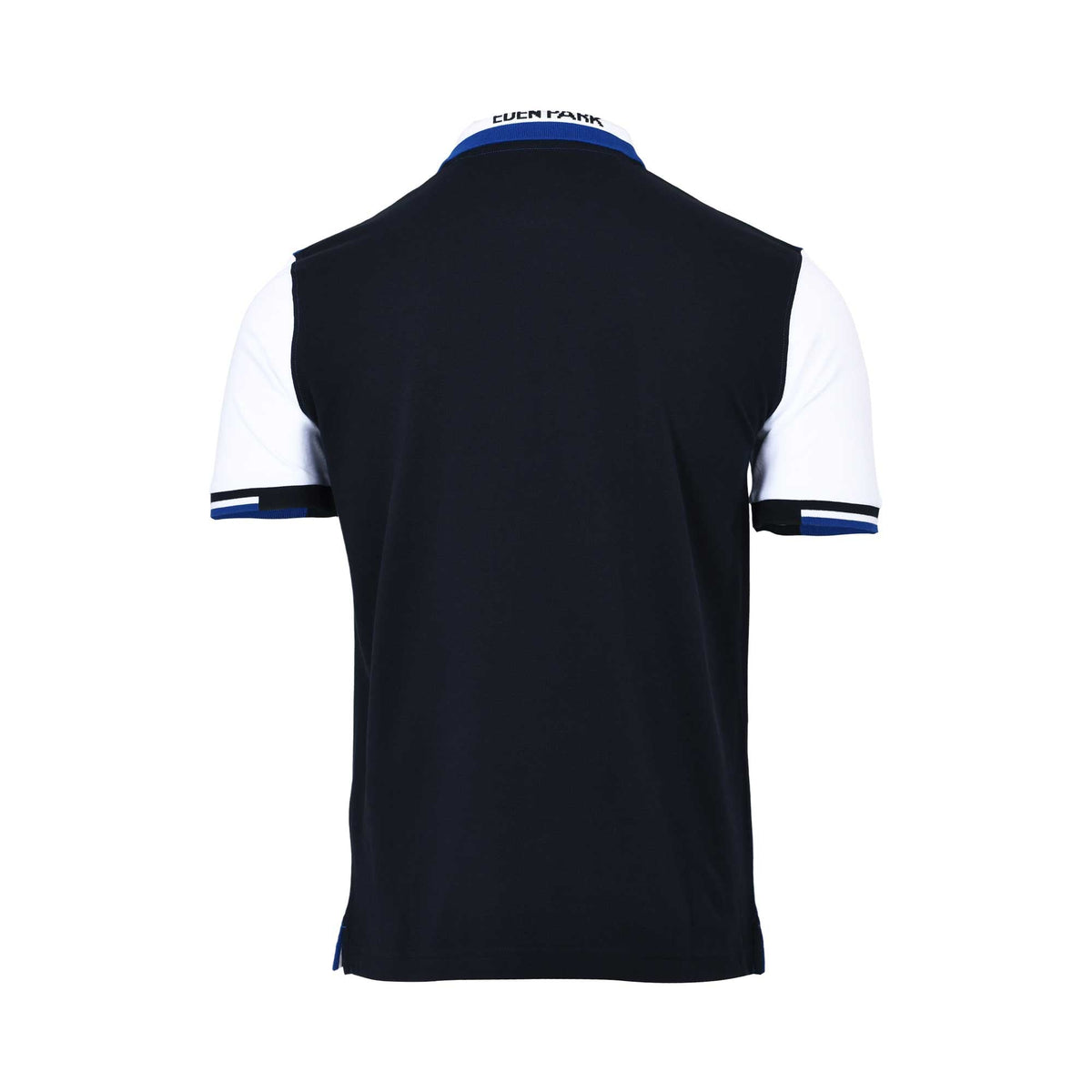 Eden Park Men's Color Block Polo Shirt - Blue with White Sleeves