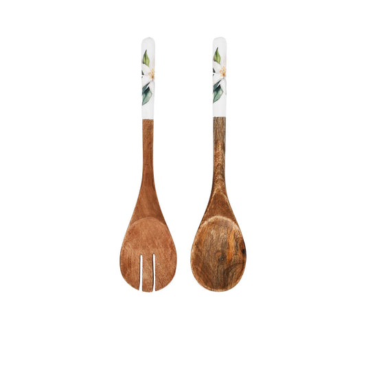 Van Deurs Danmark Servers Mango White Flower Set Of 2