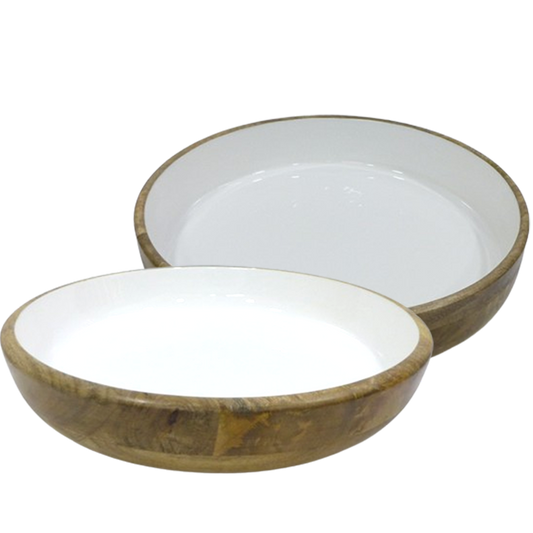 Van Deurs Danmark Dish Deep Mango White Set Of 2