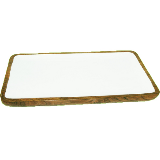 Van Deurs Danmark Dish Mango wood White 40x23 Cm