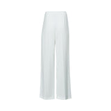 Eleventy Women's Crisp White Wide-Leg Trousers with Tie Detail