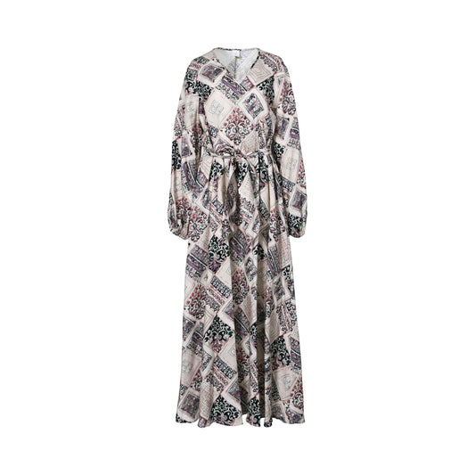 Eleventy Women's Linen-Blend Collared Maxi Dress