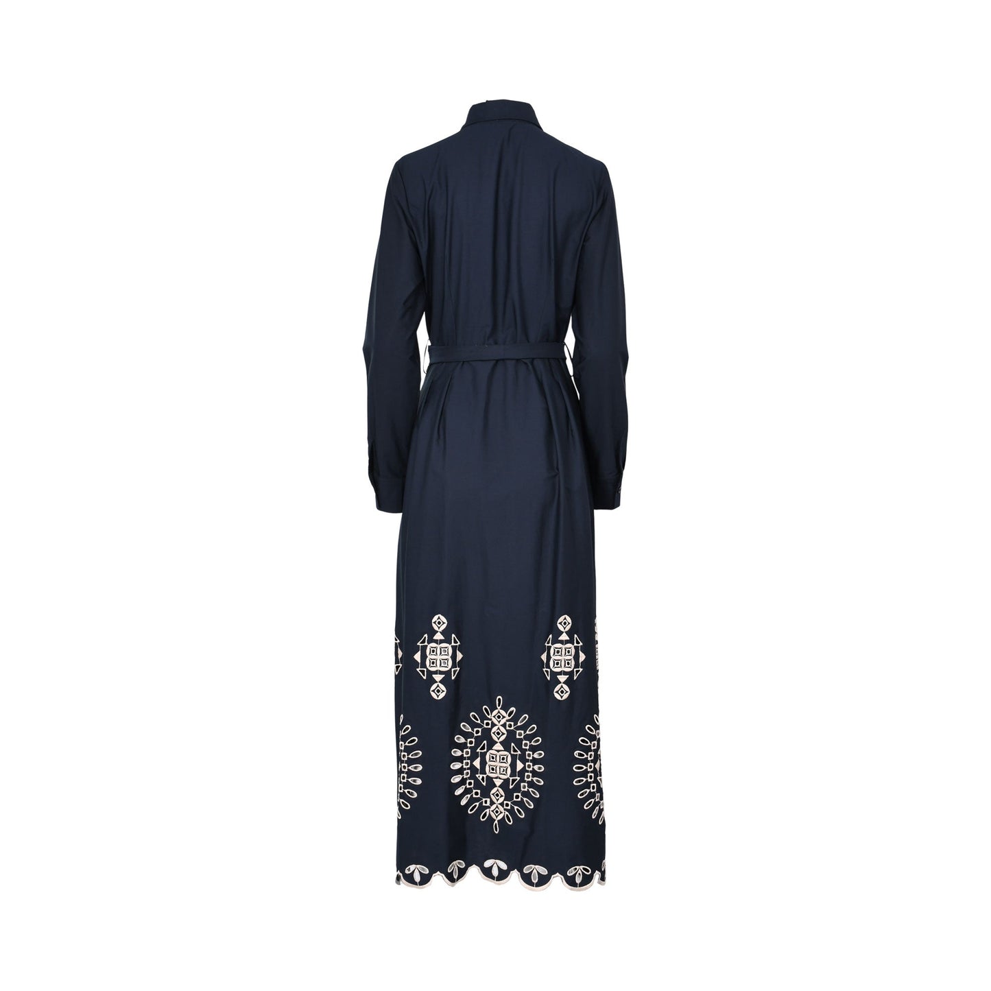 Eleventy Women's Printed V-Neck Tie-Waist Maxi Dress
