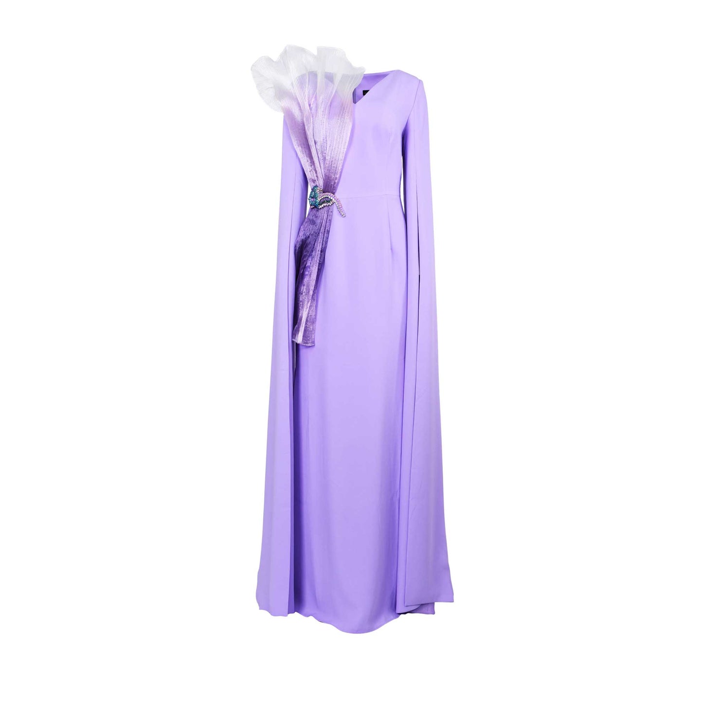 GW Couture Women's Lilac Long Dress