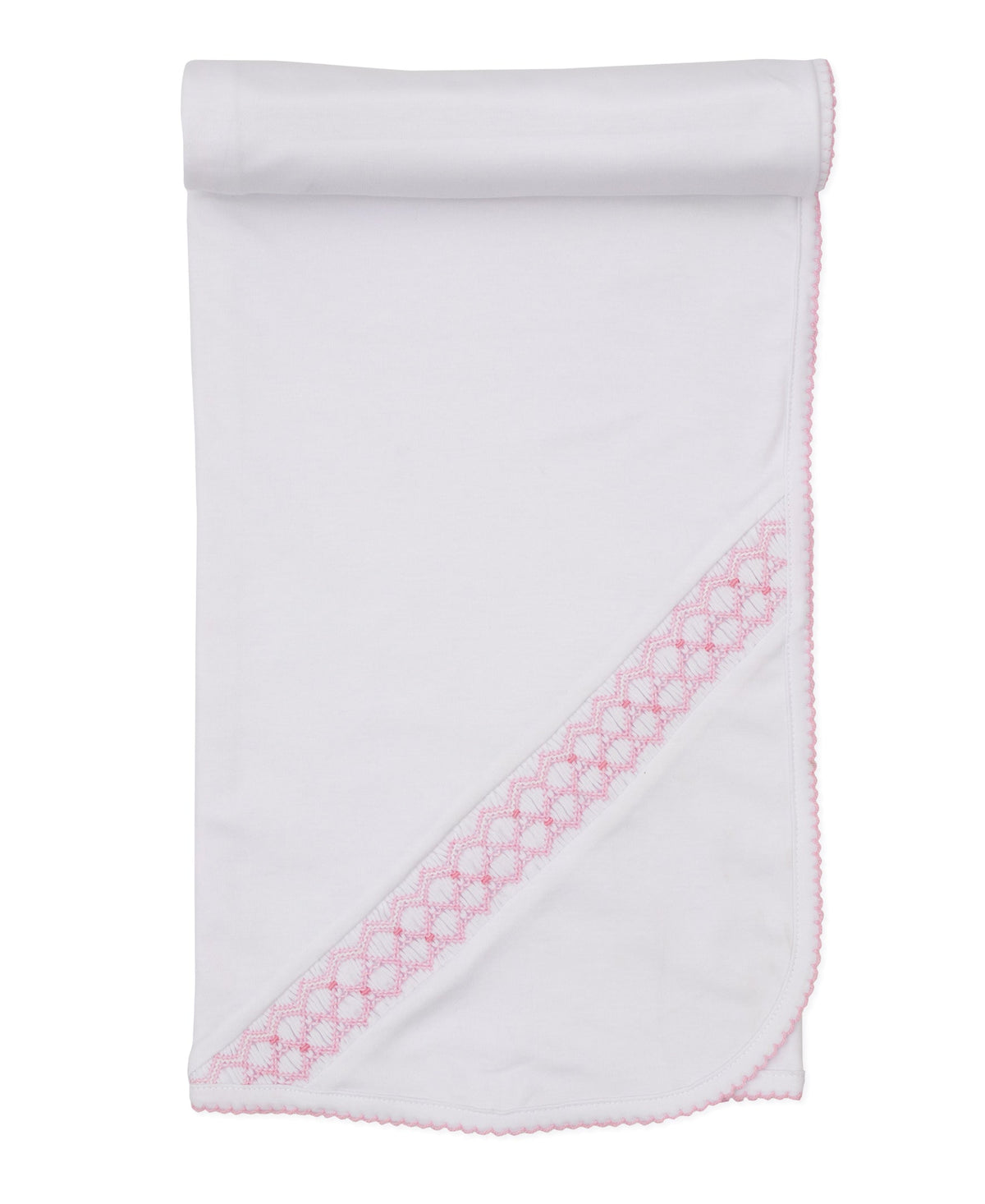 Kissy Kissy Kids New Born Girl's Pink & White Blanket