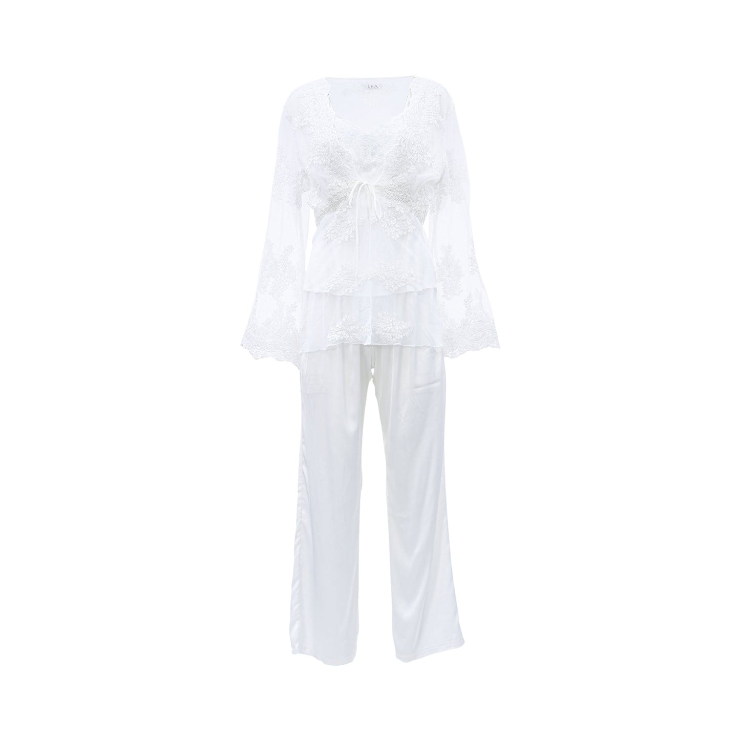 Lea Women's Satin Allover Pyjama Set