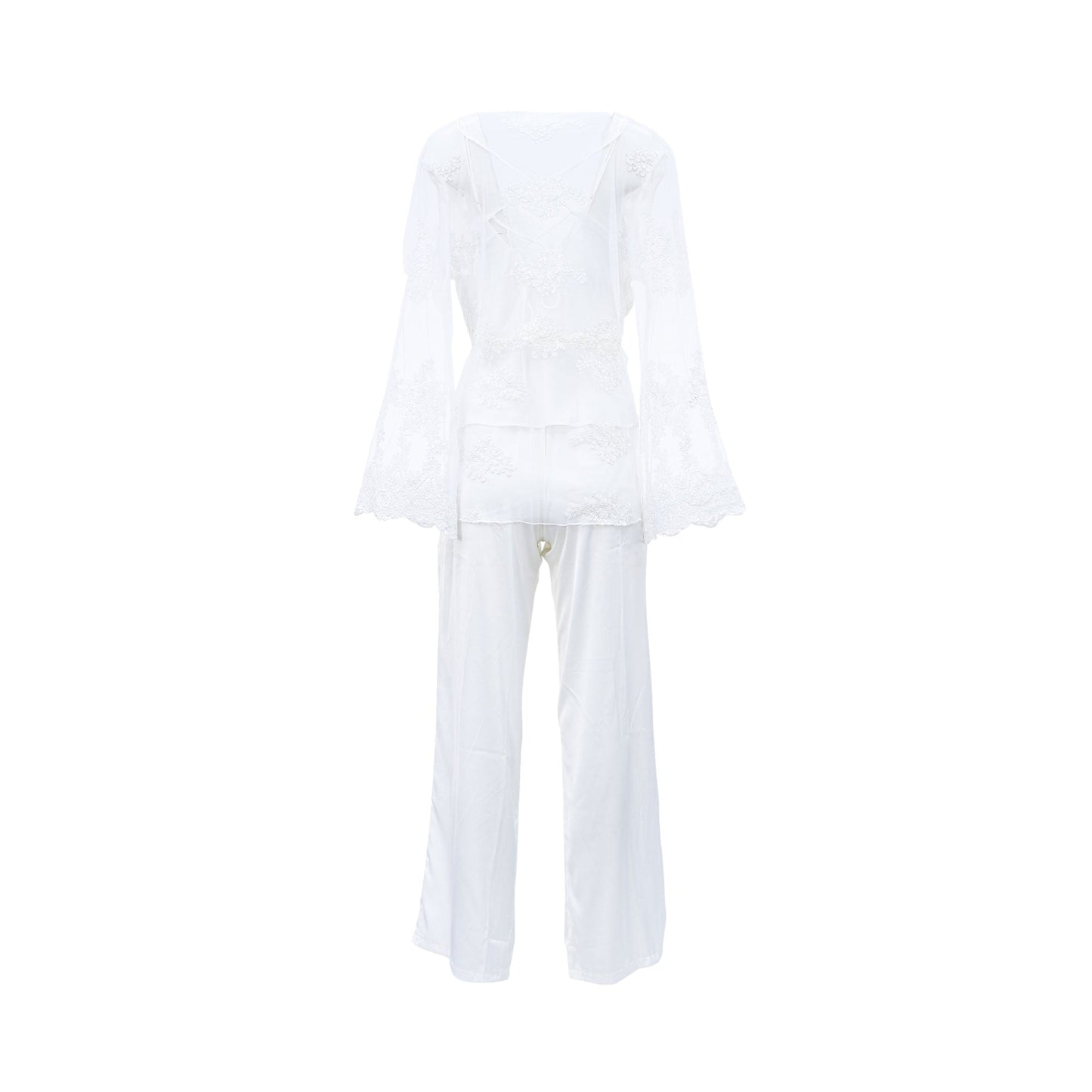 Lea Women's Satin Allover Pyjama Set