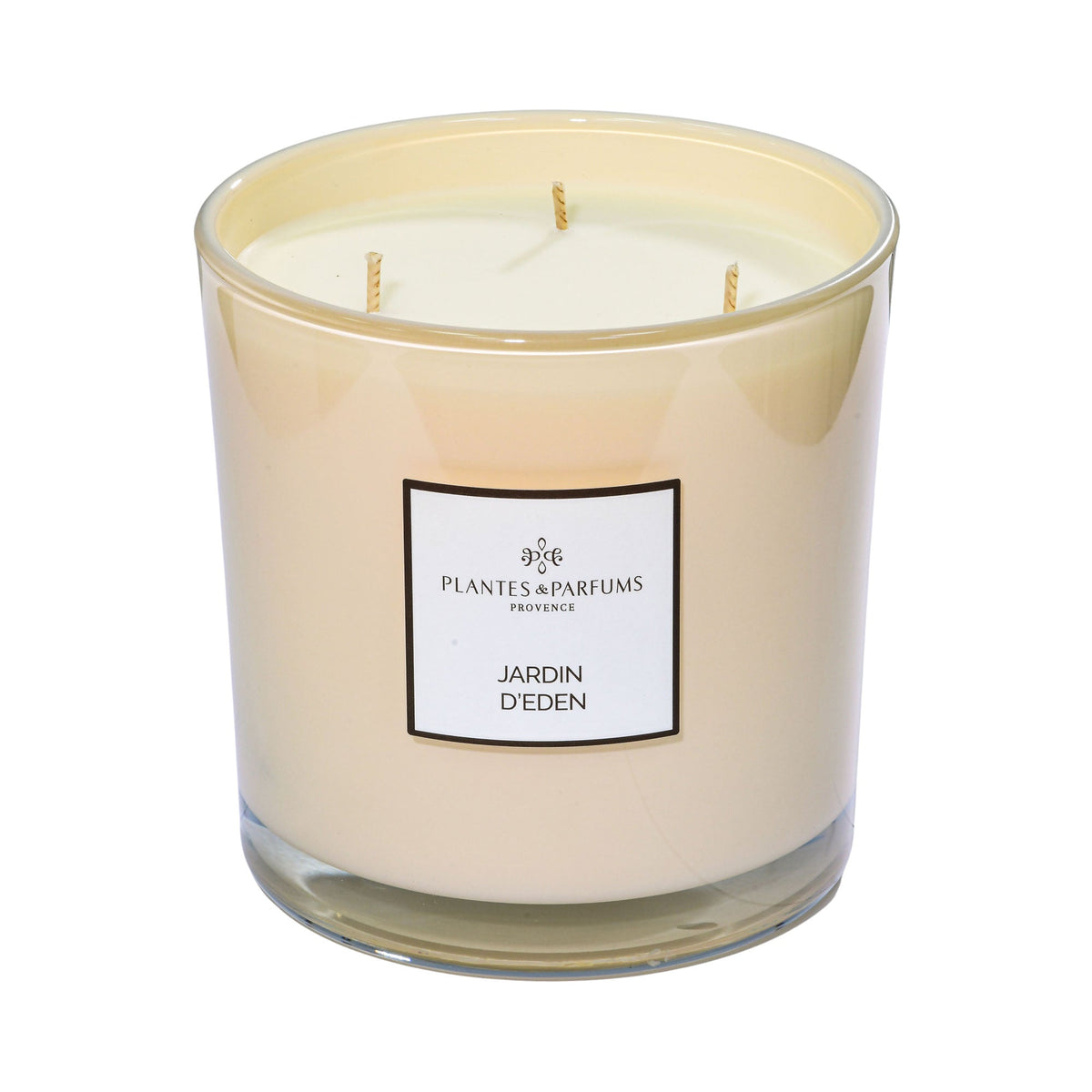 Plantes & Parfums Large Scented Vegetable Candle Prestige Jardin D'Eden 3 Wicks