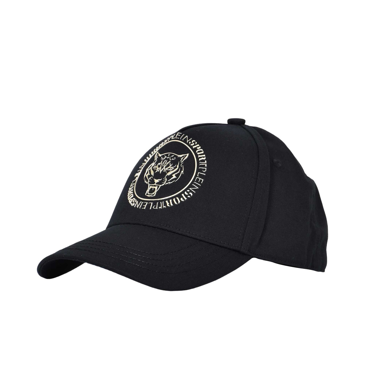 Philipp Plein Gents Black Cap with Round Logo