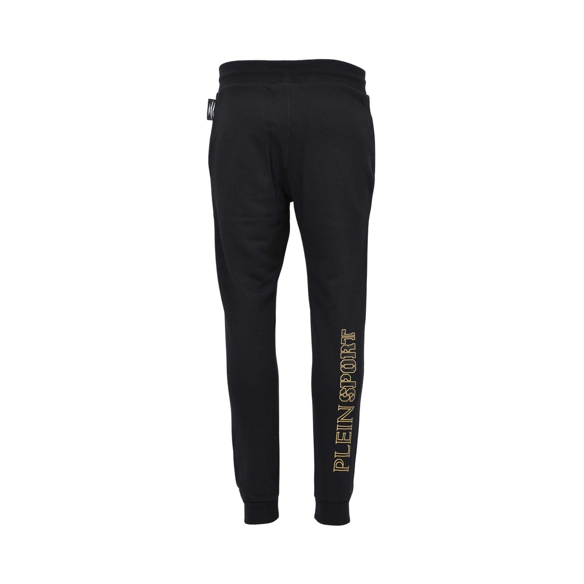 Philipp Plein Gents Black Sweatpants with Gold Graphic