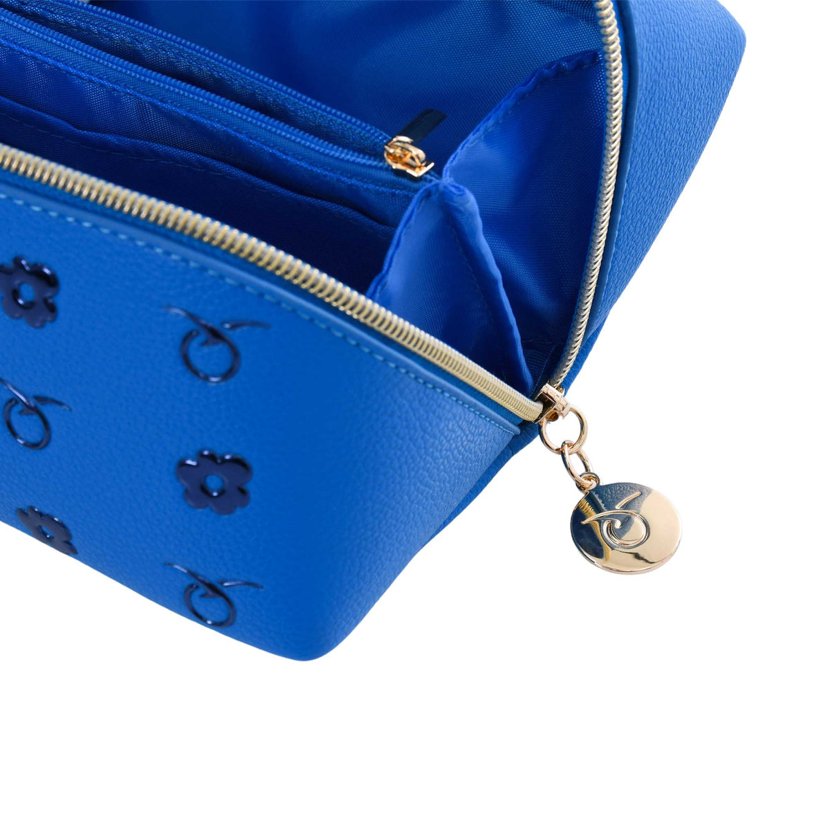 Mosafer Women's Dahlia Blue Cosmetic Bag