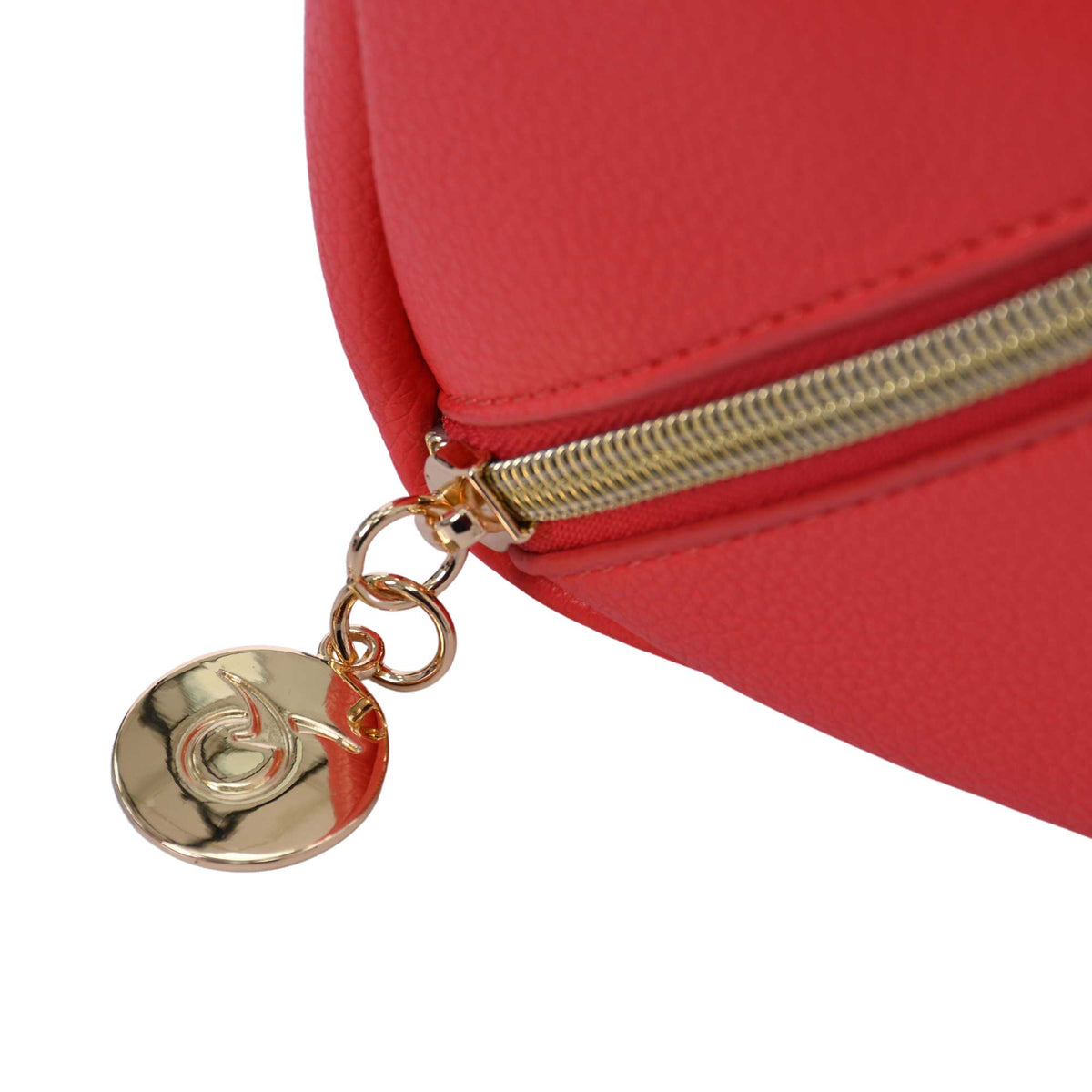 Mosafer Women's Dahlia Coral Pink Cosmetic Bag