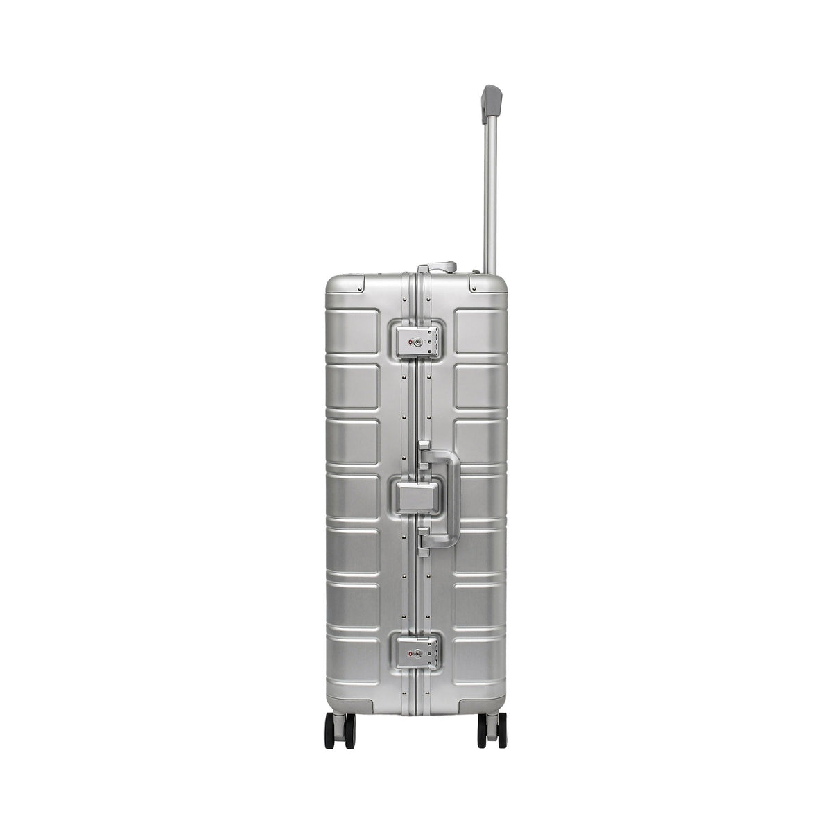 Mosafer Silver Aluminum Large Luggage