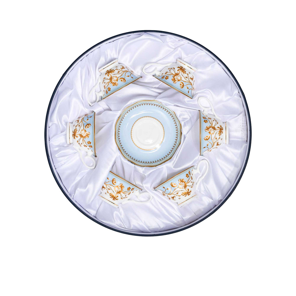 Stechol Fine Bone China 12pcs Coffee Cup & Saucer Set