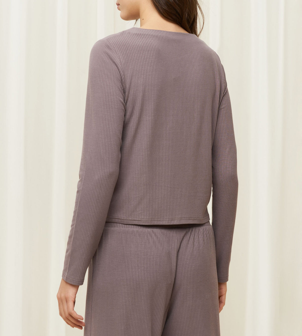 Natural Spotlight Rib Cardigan