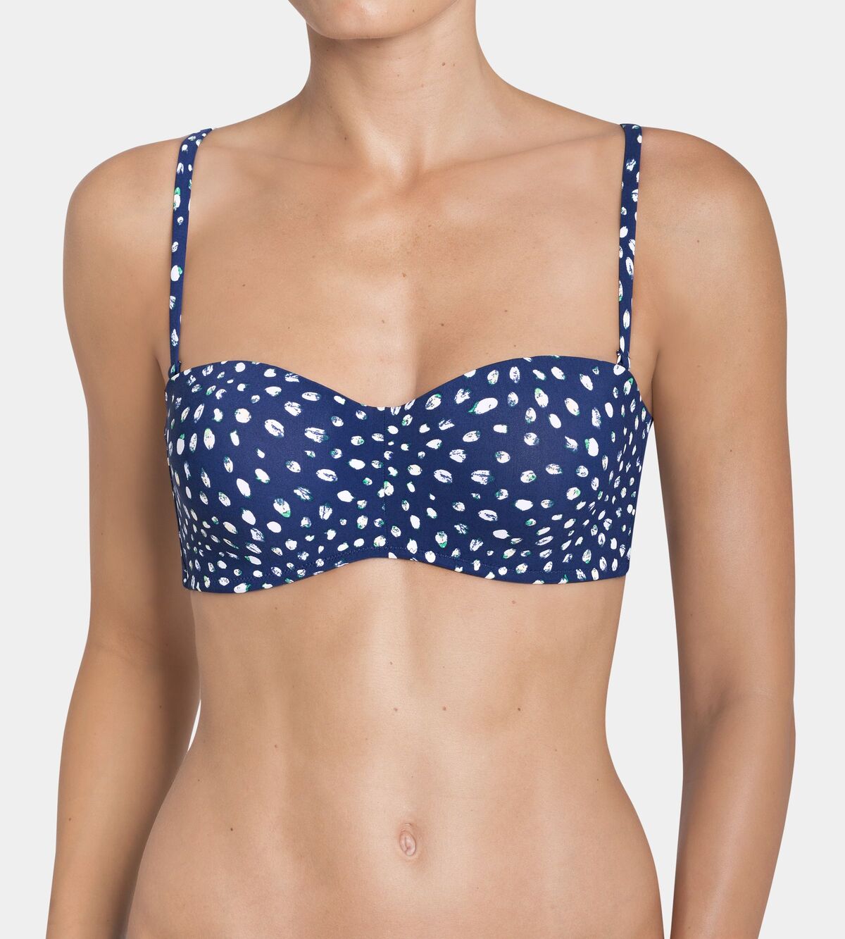 Painted Leaves Bikini Top