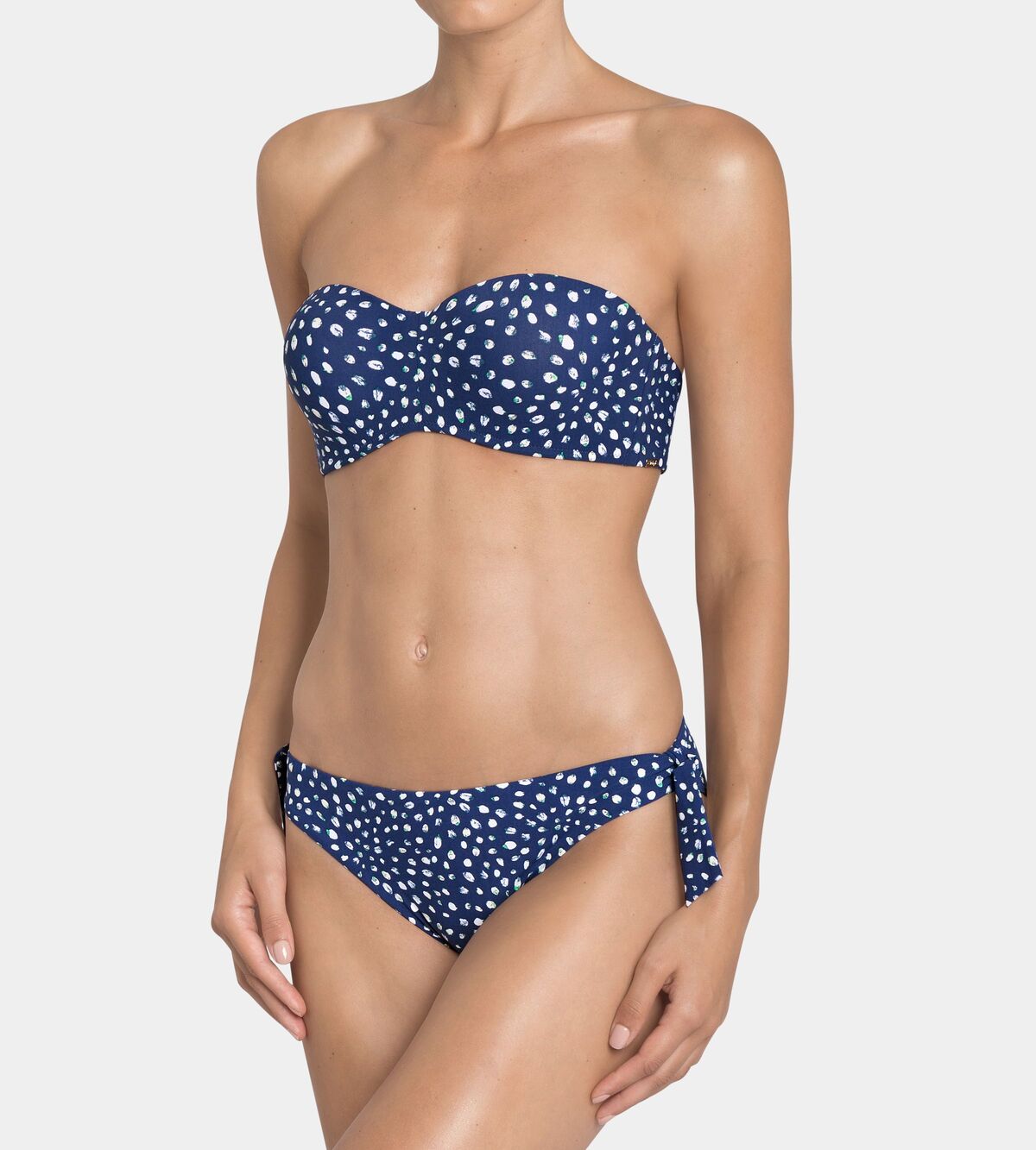Painted Leaves Bikini Top