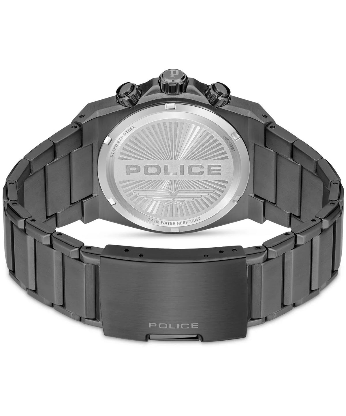 Police Salkantay Gents Blue Chronograph Stainless Steel Strap Watch